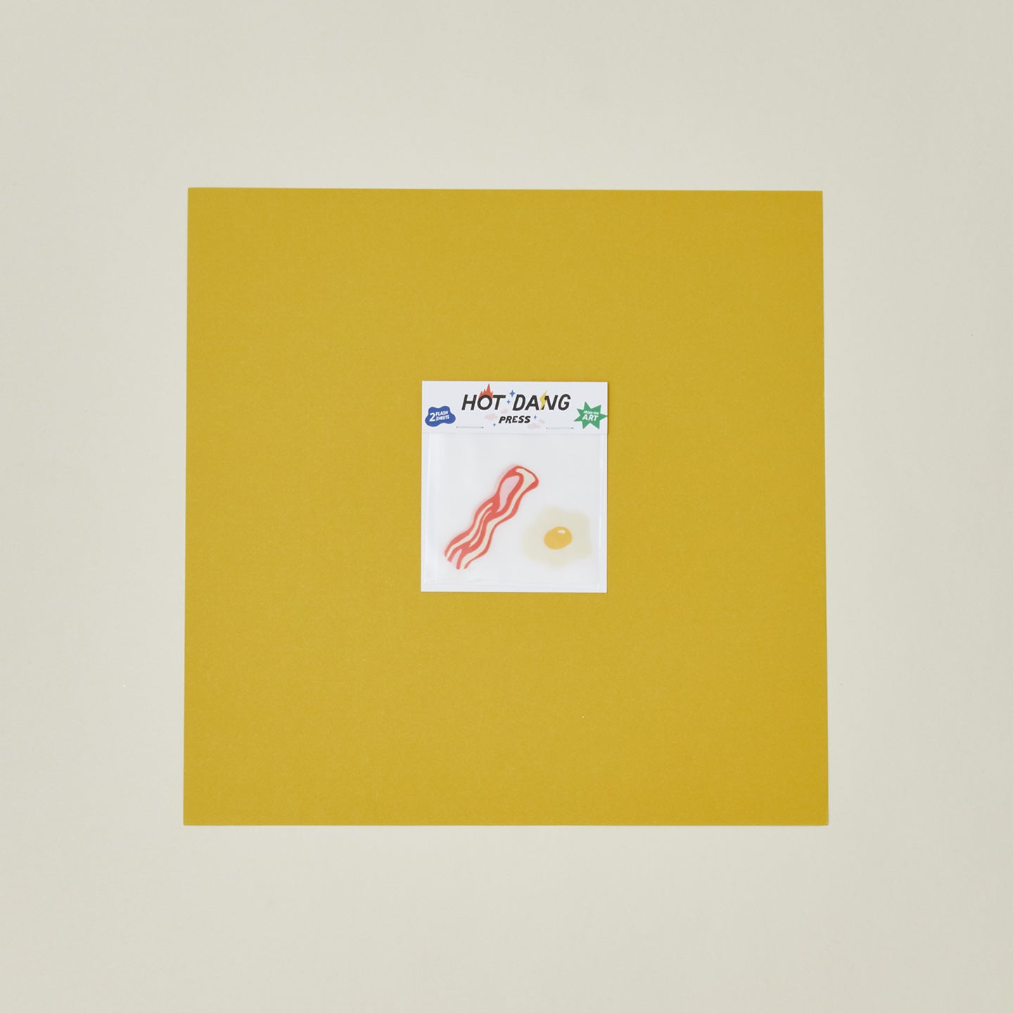 Bacon + Egg Iron-On Art Pair