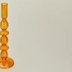 Bubble Candle Holder, Set of 2 - Orange