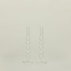 Bubble Candle Holder, Set of 2 - Clear