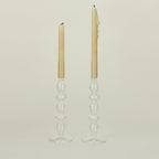 Bubble Candle Holder, Set of 2 - Clear