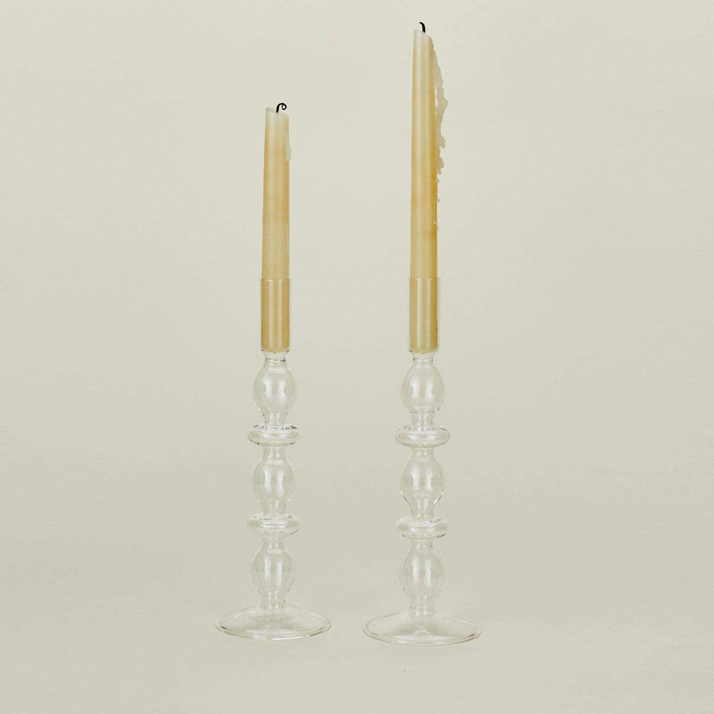 Bubble Candle Holder, Set of 2 - Clear