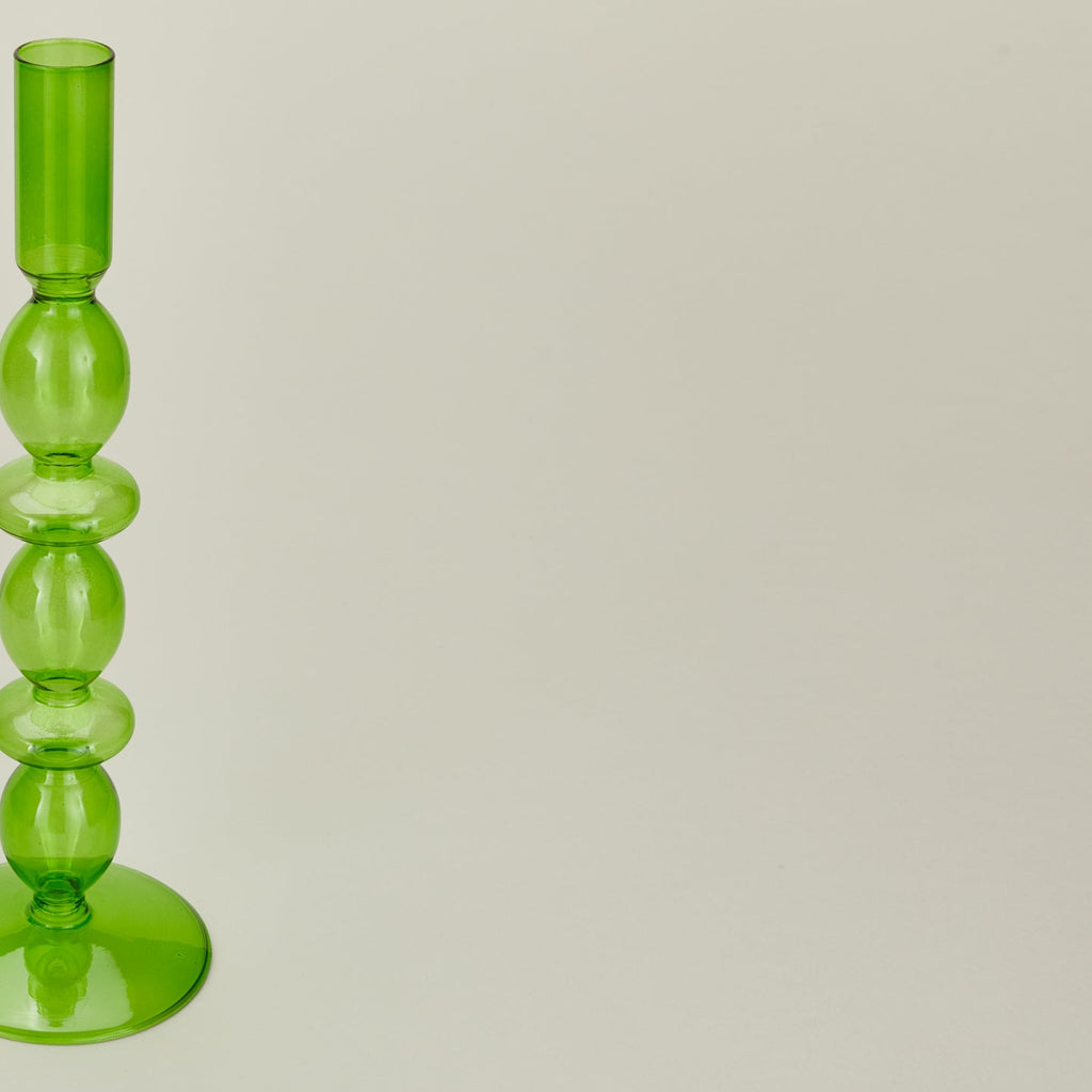 Bubble Candle Holder, Set of 2 - Green