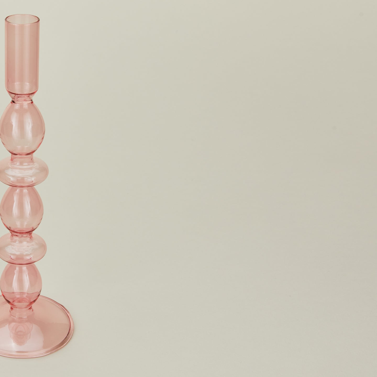 Bubble Candle Holder, Set of 2 - Pink