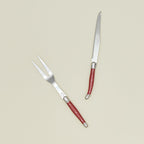 Jean Dubost Carving Set - Red