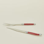 Jean Dubost Carving Set - Red