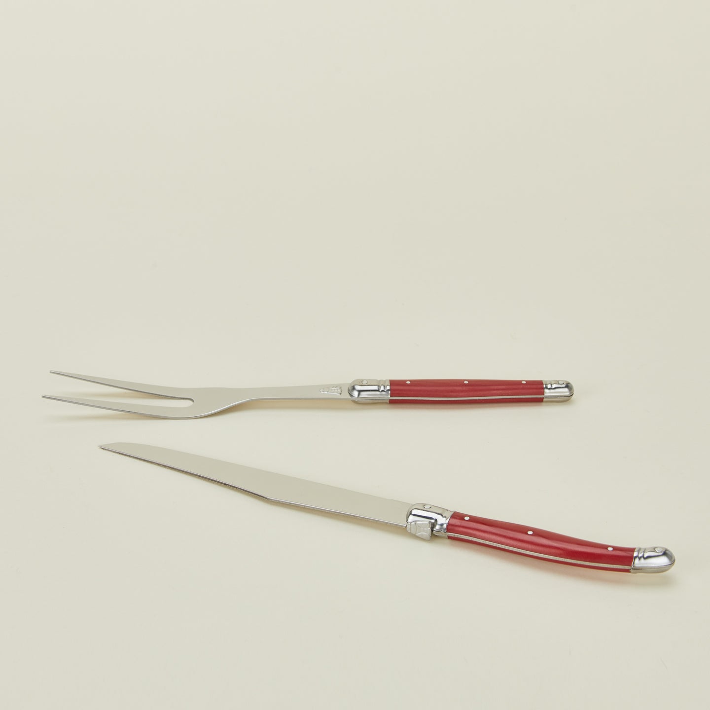 Jean Dubost Carving Set - Red