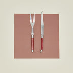 Jean Dubost Carving Set - Red