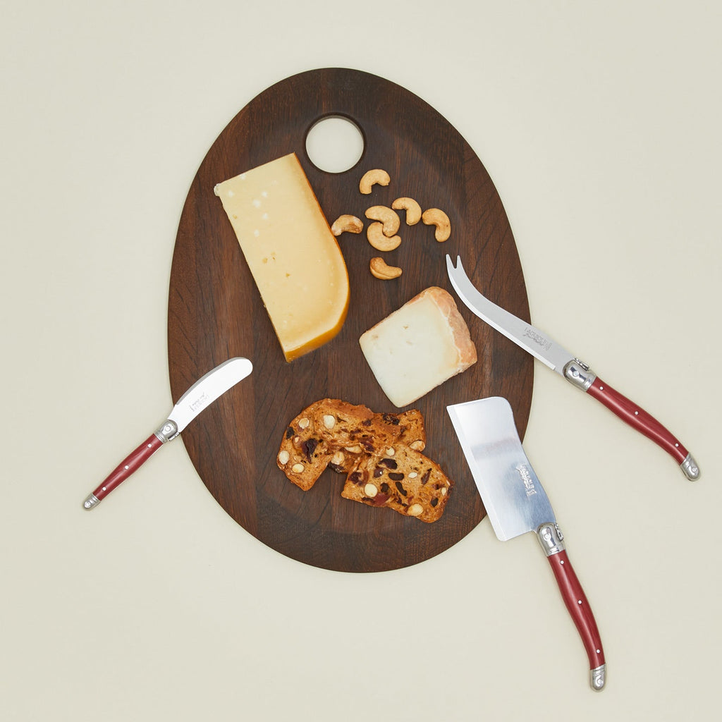 Jean Dubost Cheese Knives, Set of 3 - Red