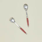 Jean Dubost Salad Servers - Red