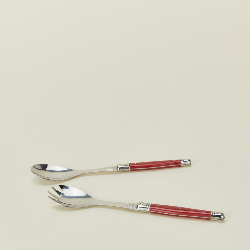Jean Dubost Salad Servers - Red