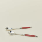 Jean Dubost Salad Servers - Red
