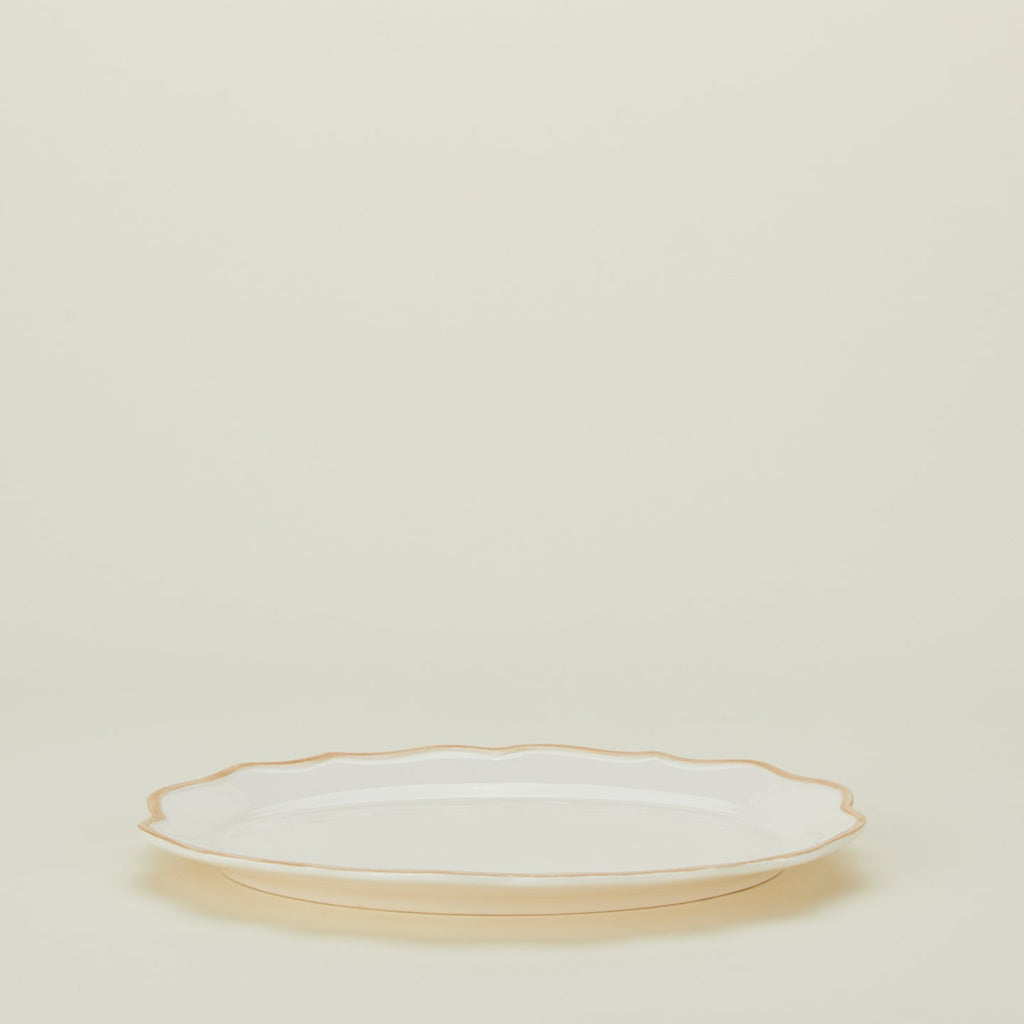 Ogee Edge Oval Platter - Latte