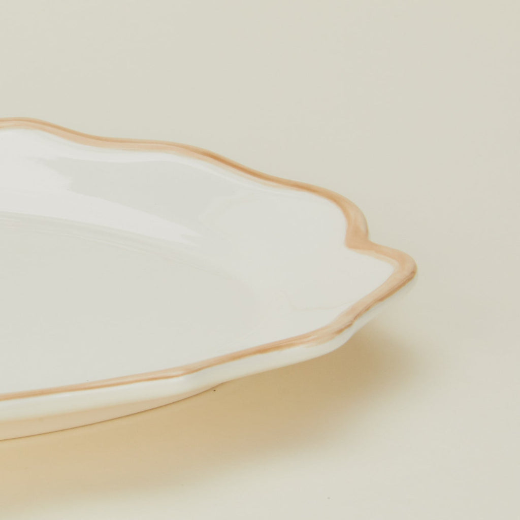Ogee Edge Oval Platter - Latte