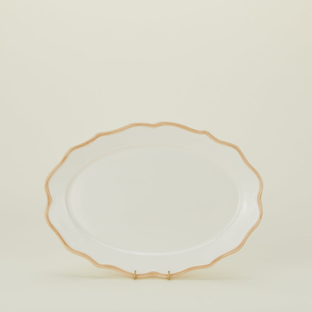 Ogee Edge Oval Platter - Latte