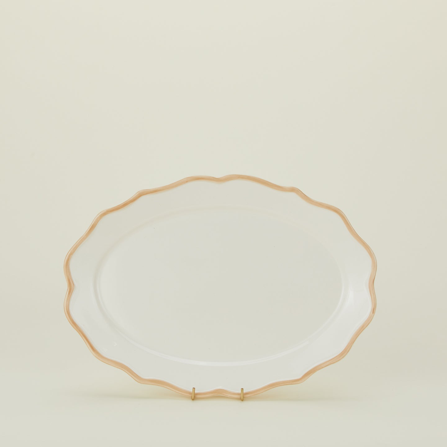 Ogee Edge Oval Platter - Latte
