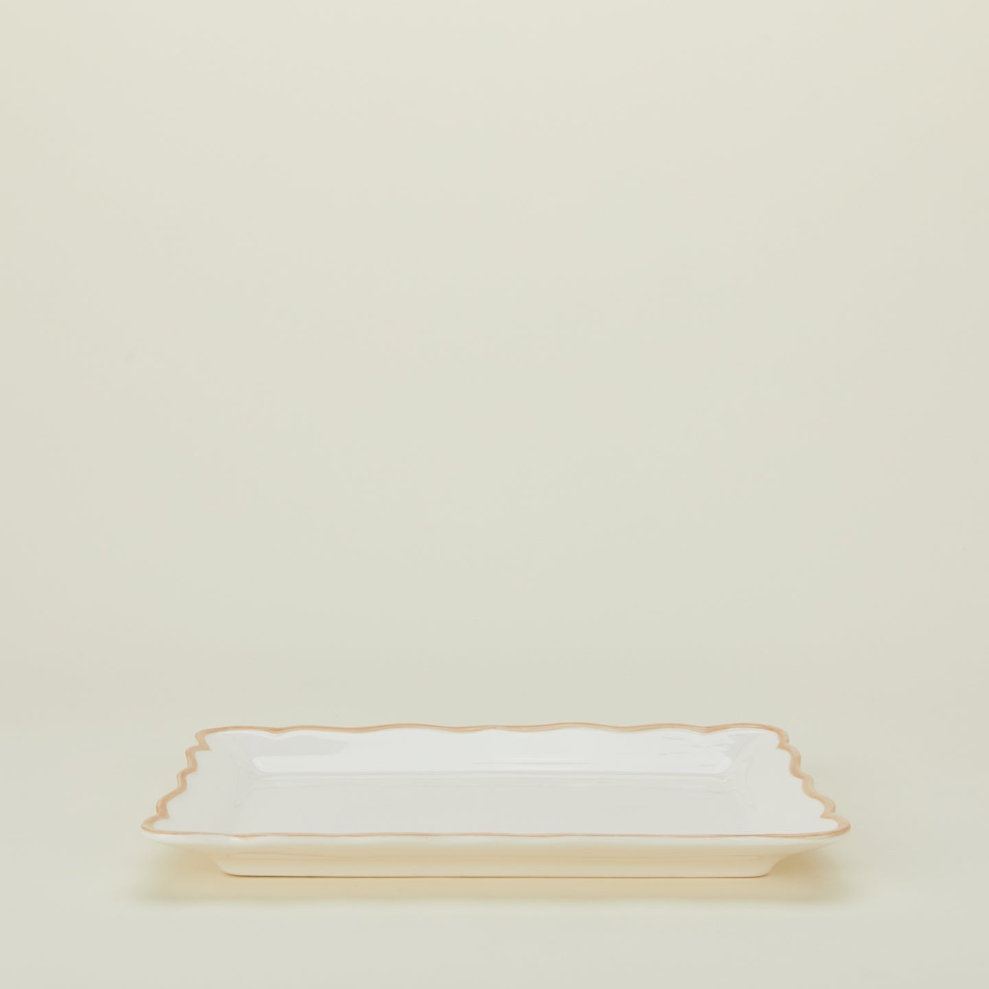 Ogee Edge Rectanglular Platter - Latte