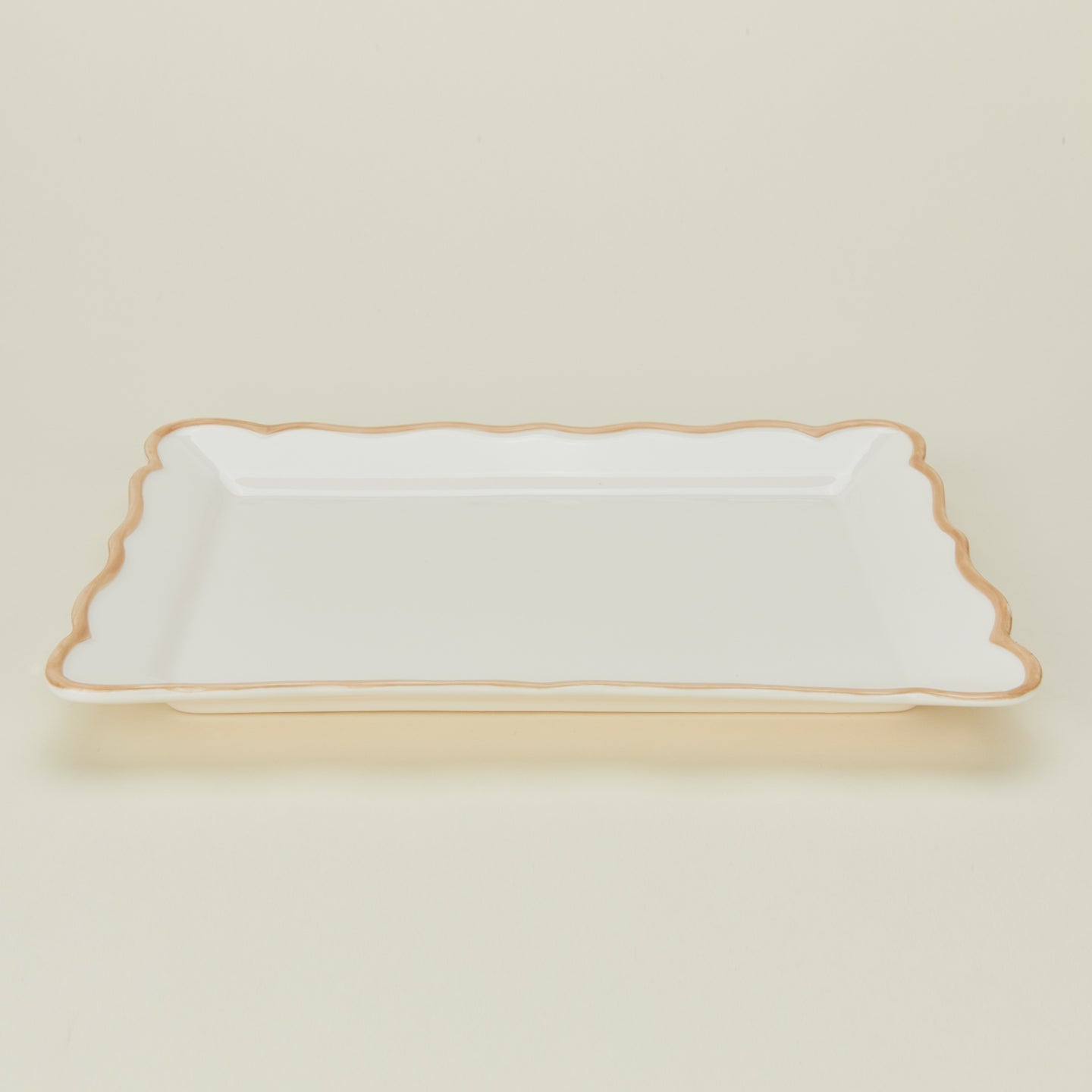 Ogee Edge Rectanglular Platter - Latte