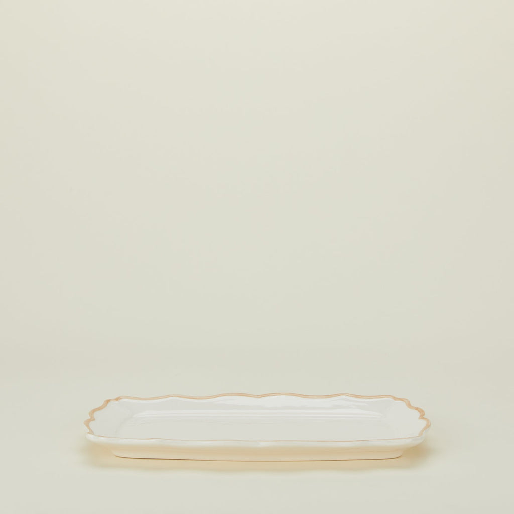 Ogee Edge Rectangular Tray - Latte