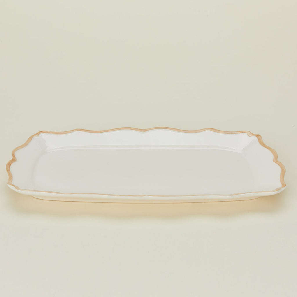 Ogee Edge Rectangular Tray - Latte