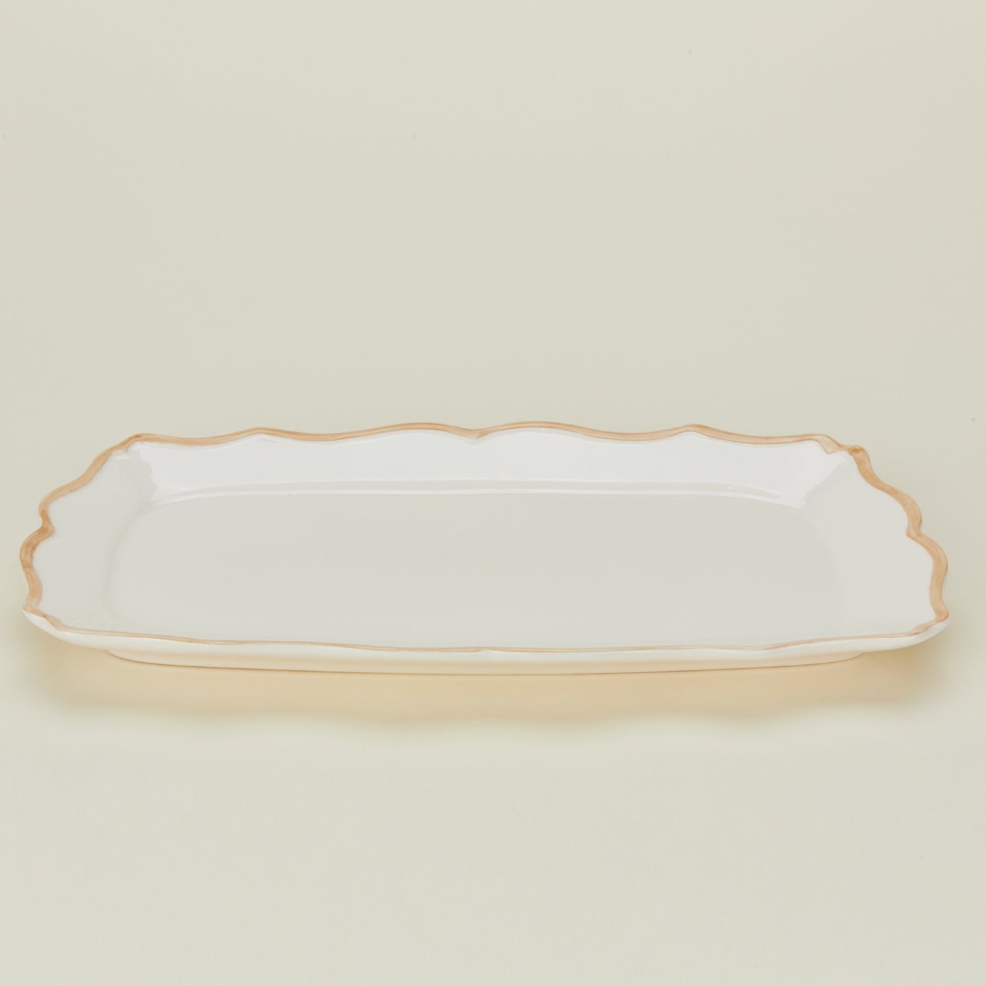 Ogee Edge Rectangular Tray - Latte