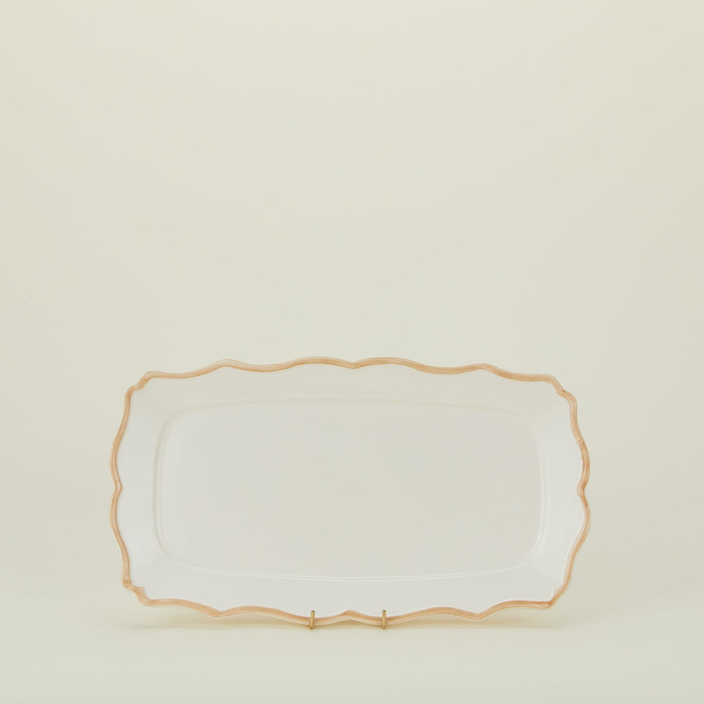 Ogee Edge Rectangular Tray - Latte
