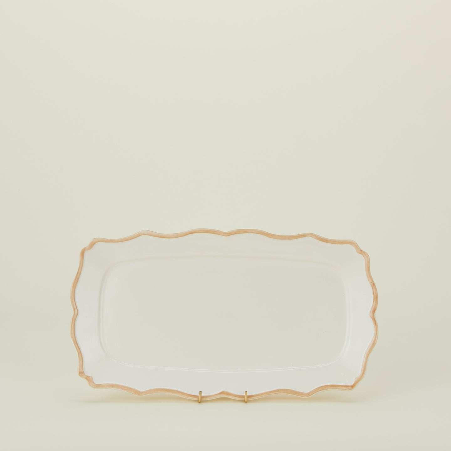 Ogee Edge Rectangular Tray - Latte