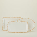 Ogee Edge Rectanglular Platter - Latte