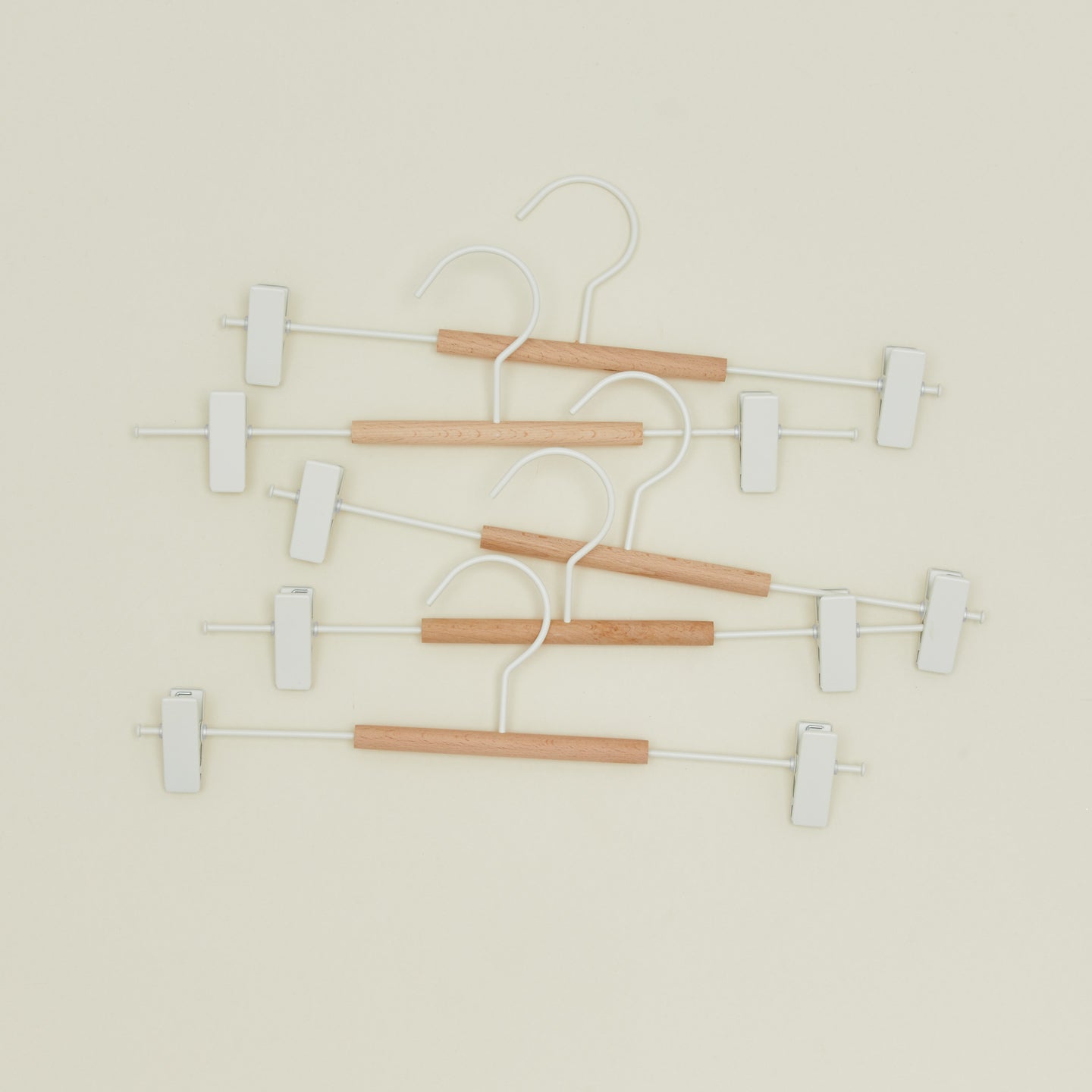 Clip Hanger, Set of 5 - Chalk