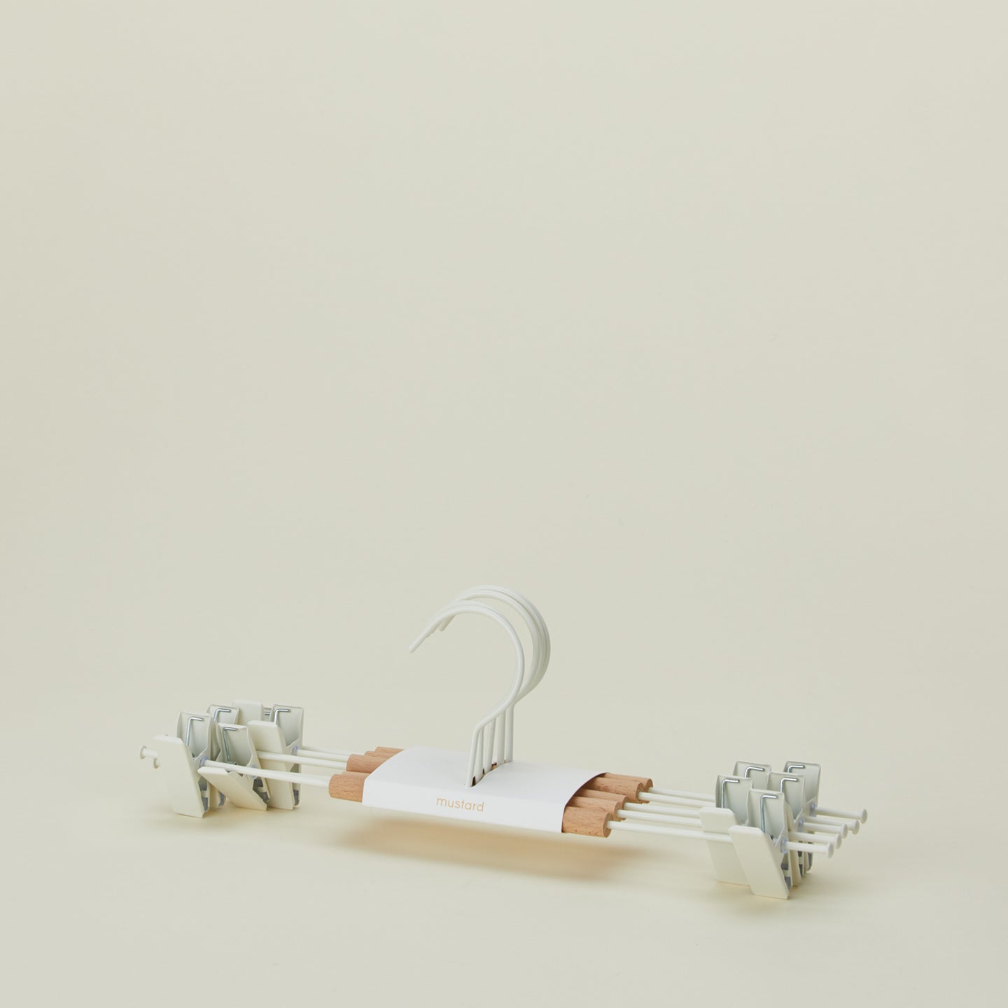 Clip Hanger, Set of 5 - Chalk