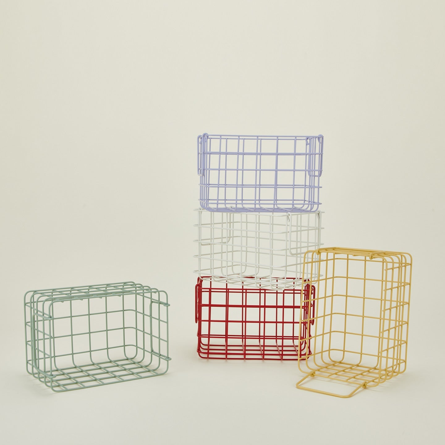 Grid Basket, Set of 3 - Butter