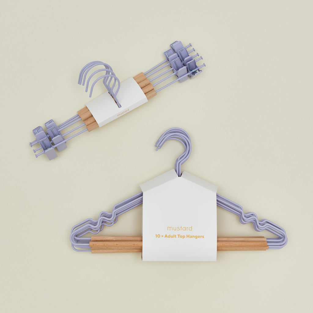 Clip Hanger, Set of 5 - Lilac