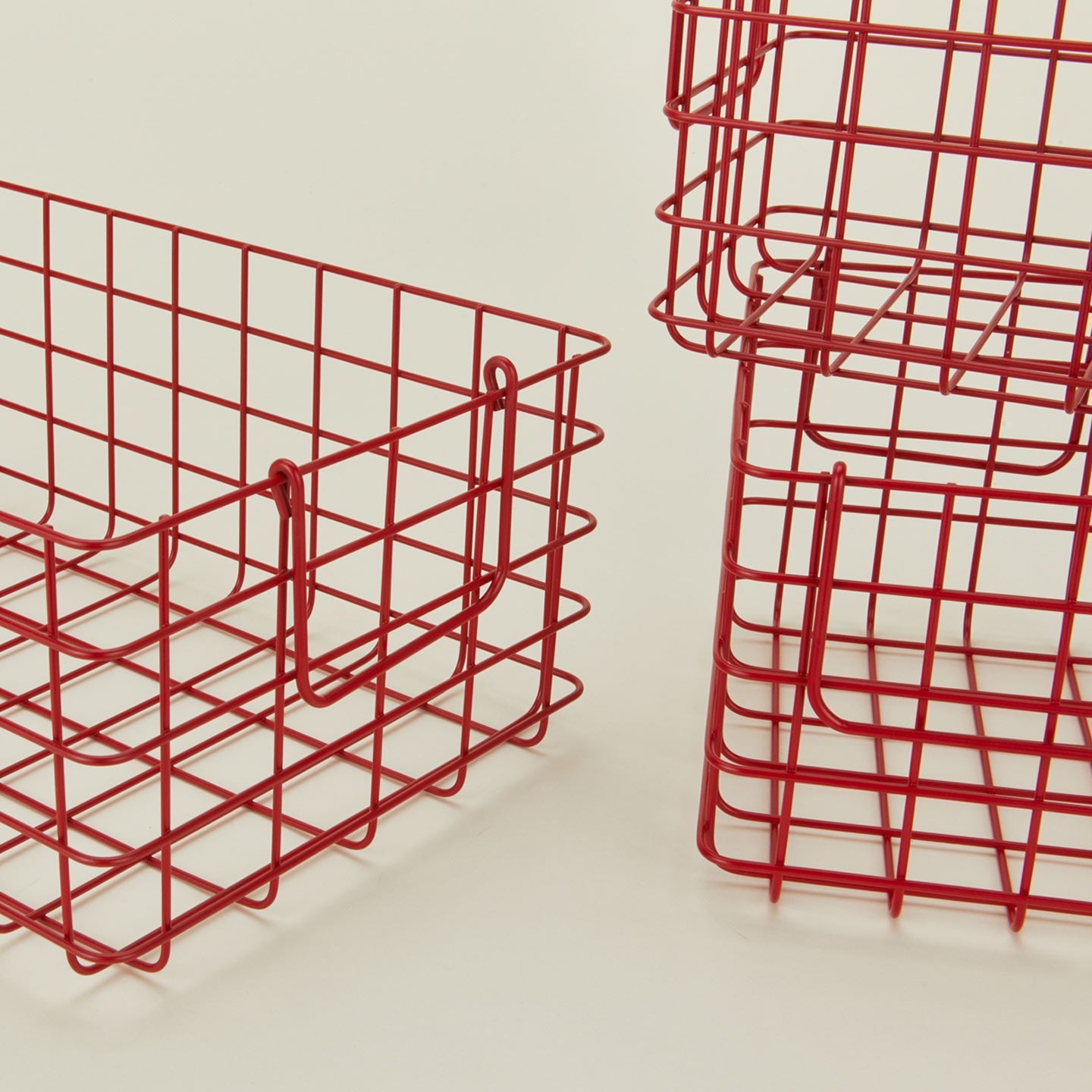 Grid Basket, Set of 3 - Poppy