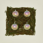 Medium Glass Ornament Set - Iridescent