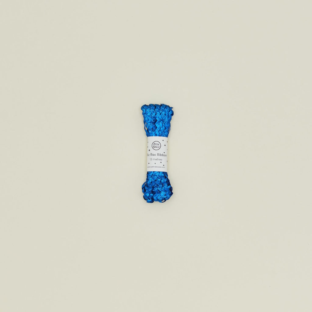 Metallic Ric Rac Ribbon - Blue