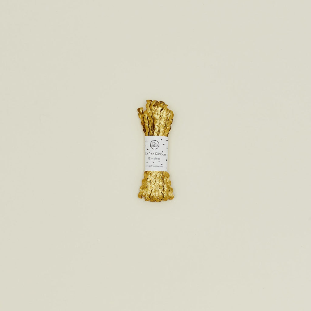 Metallic Ric Rac Ribbon - Gold