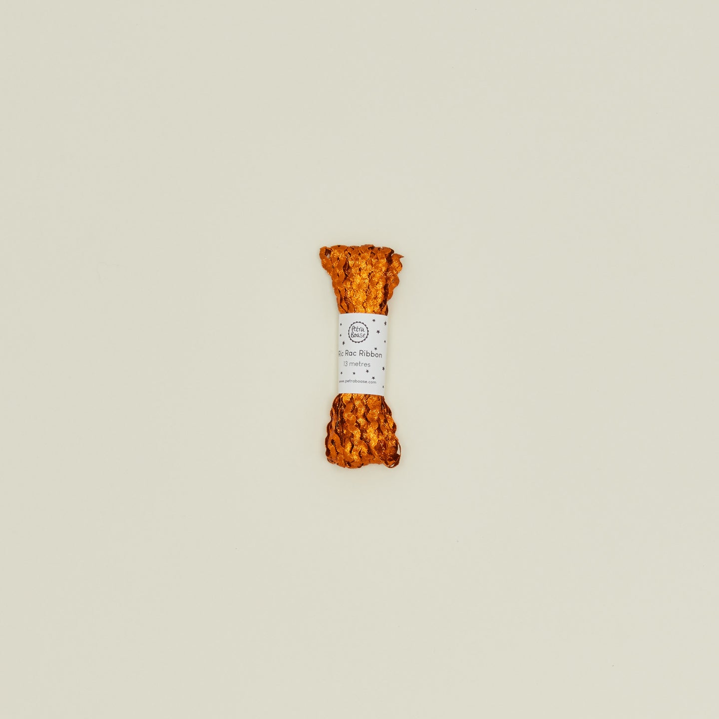 Metallic Ric Rac Ribbon - Orange