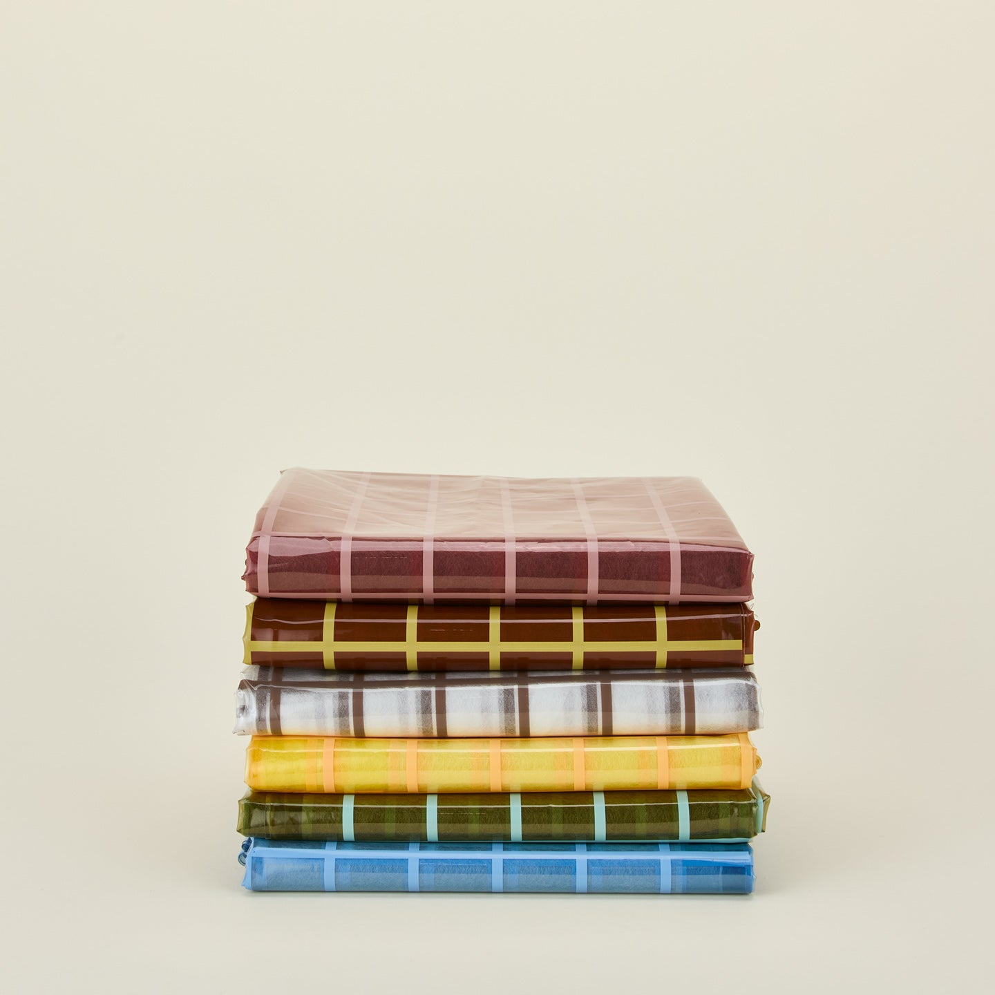 Sun Grid Shower Curtain - Rose Pink