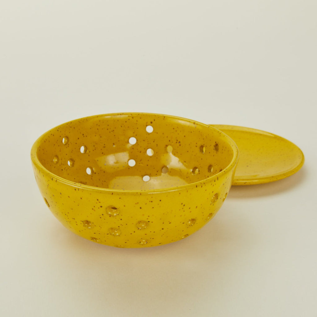Berry Bowl with Dish - Yellow