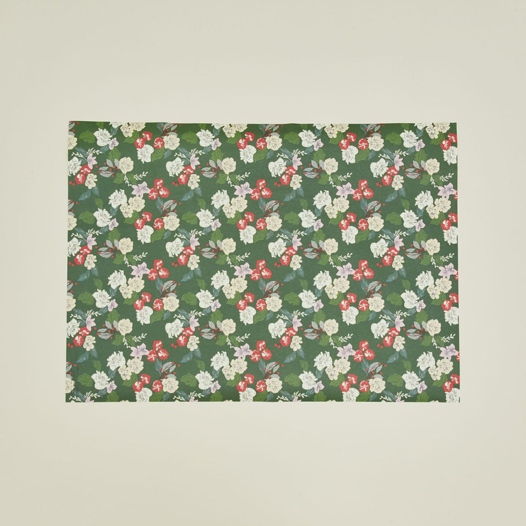 Festive Blooms Wrapping Paper