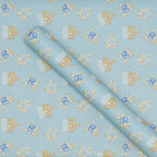 Floral Menorah Wrapping Paper