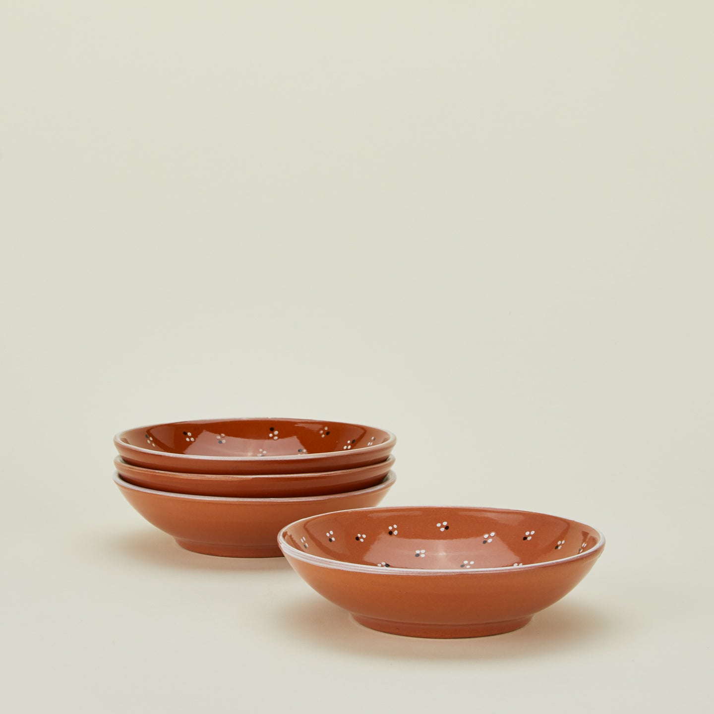 Dotty Low Bowl, Set of 4