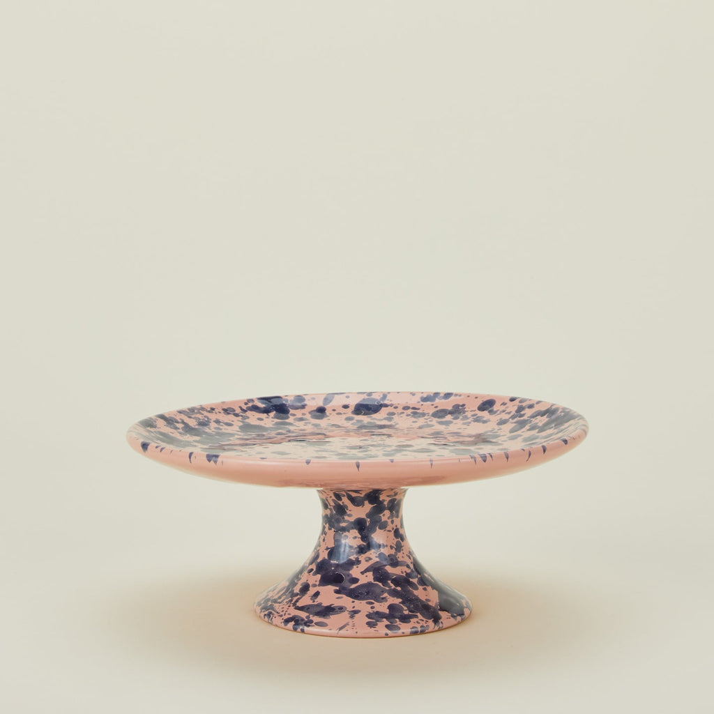 Splatter Cake Stand - Pink/Blue