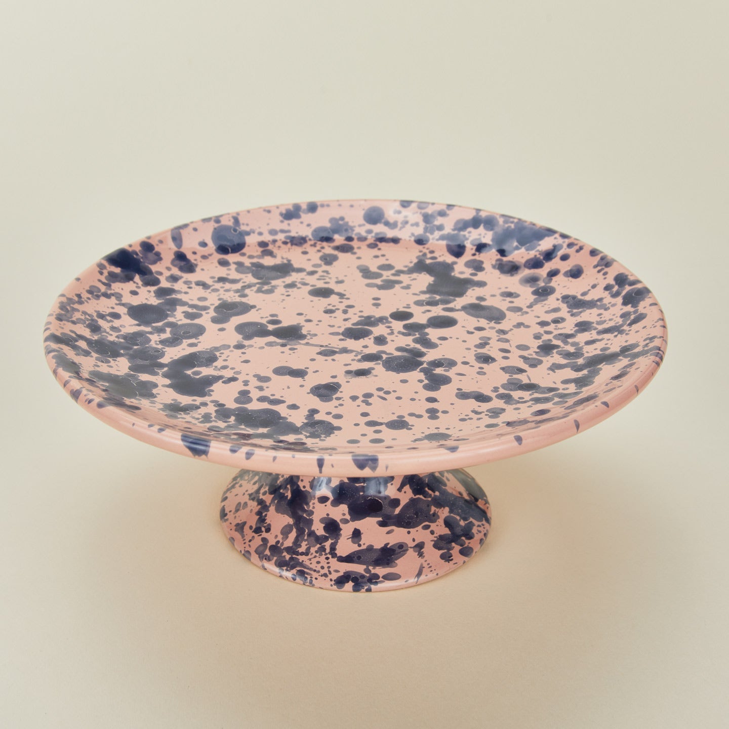 Splatter Cake Stand - Pink/Blue
