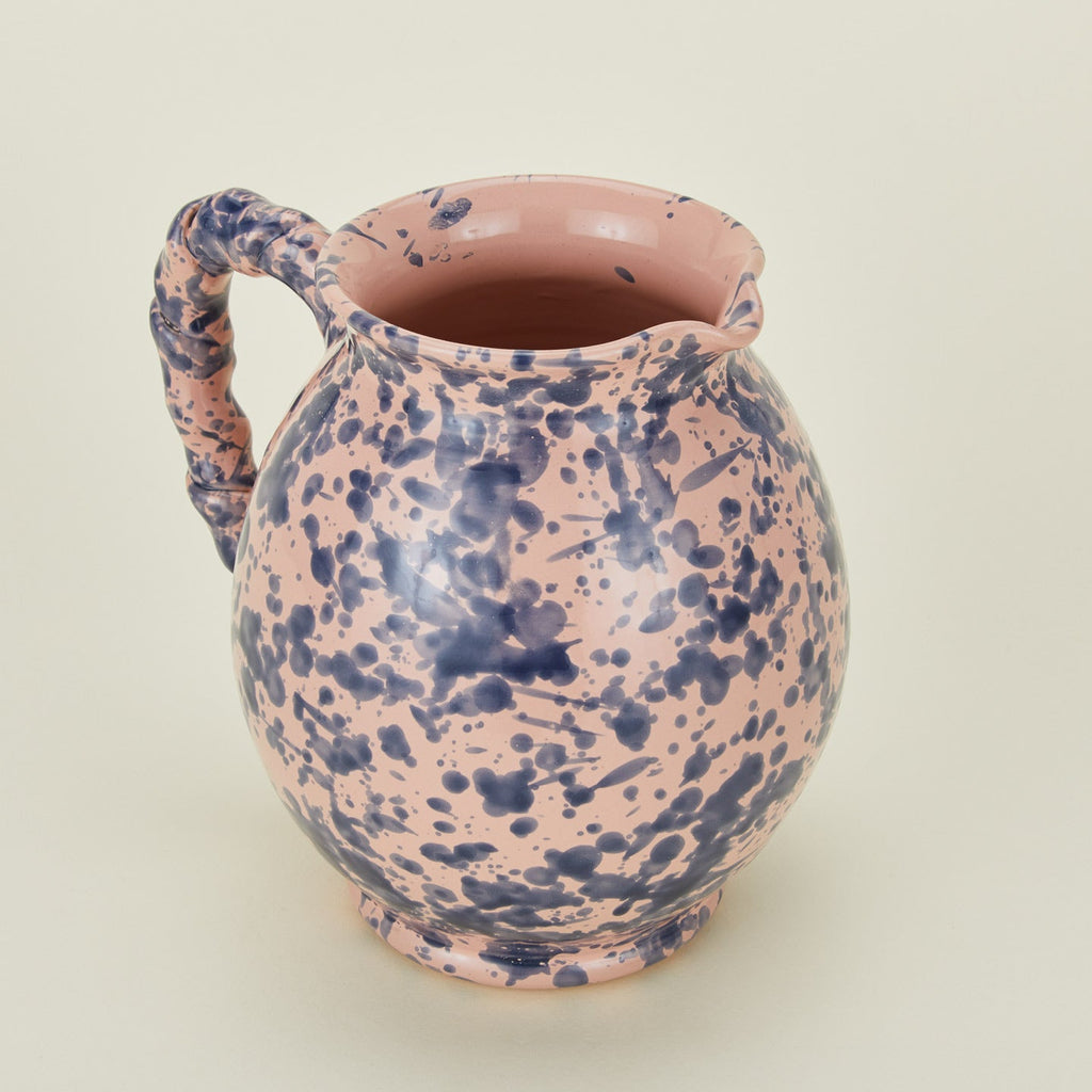 Splatter Cigno Jug - Pink/Blue