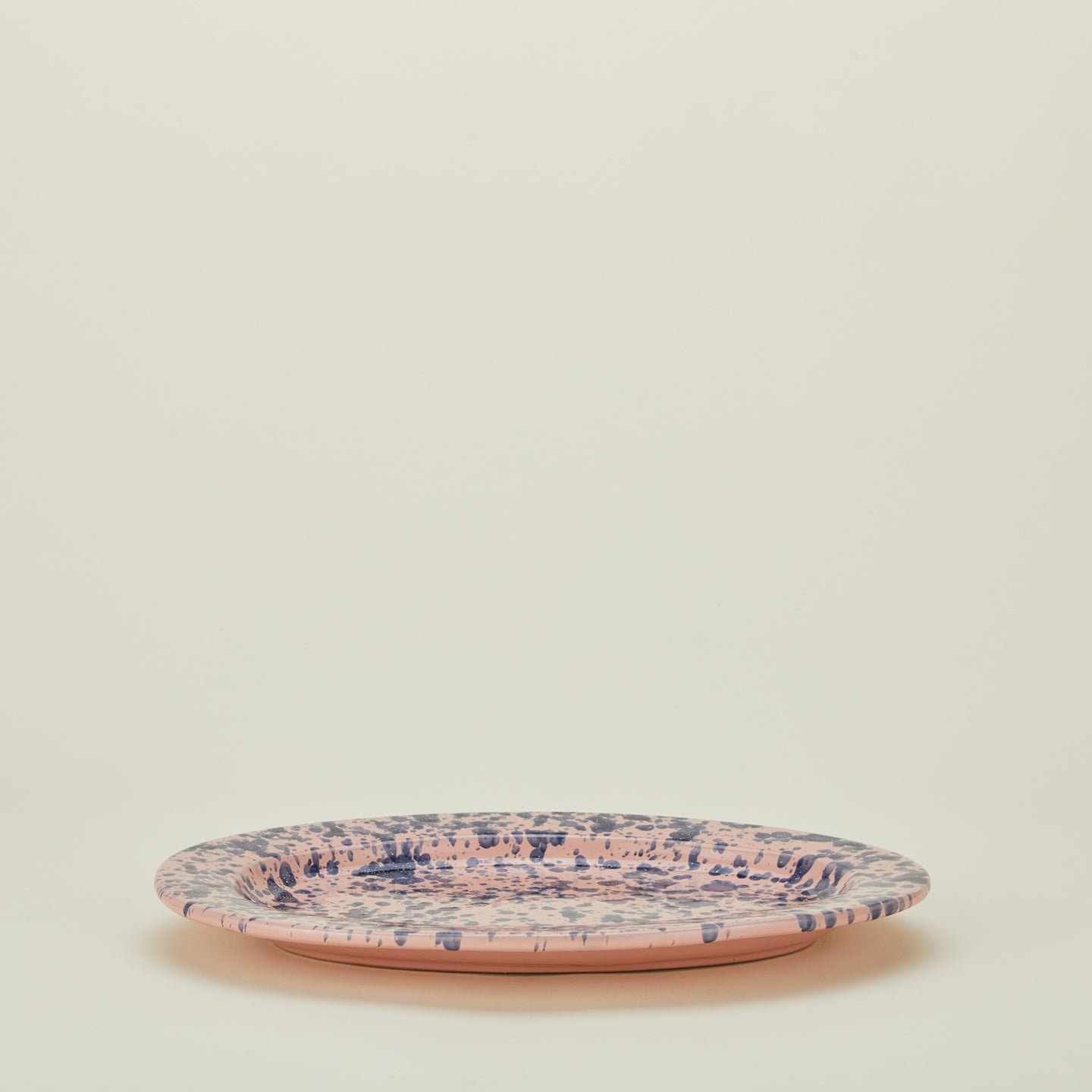 Splatter Oval Platter - Pink/Blue