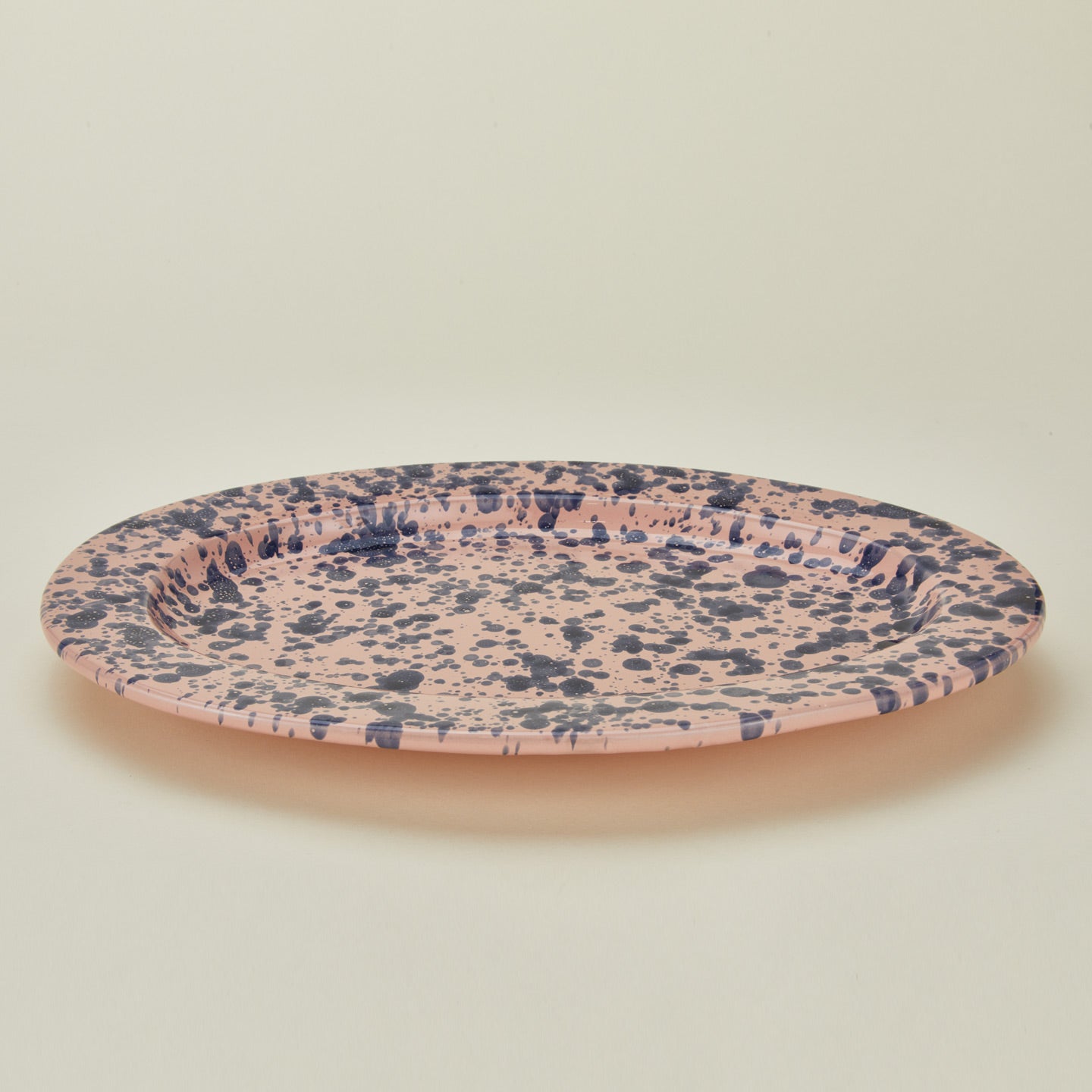 Splatter Oval Platter - Pink/Blue