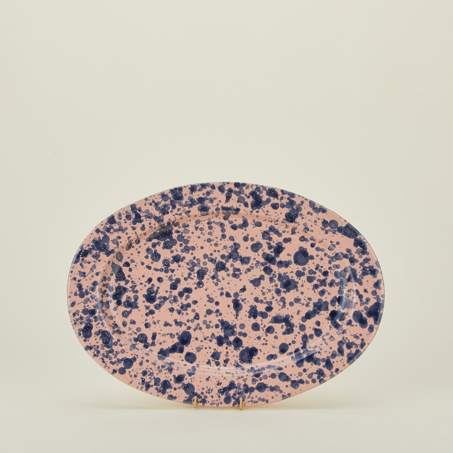 Splatter Oval Platter - Pink/Blue