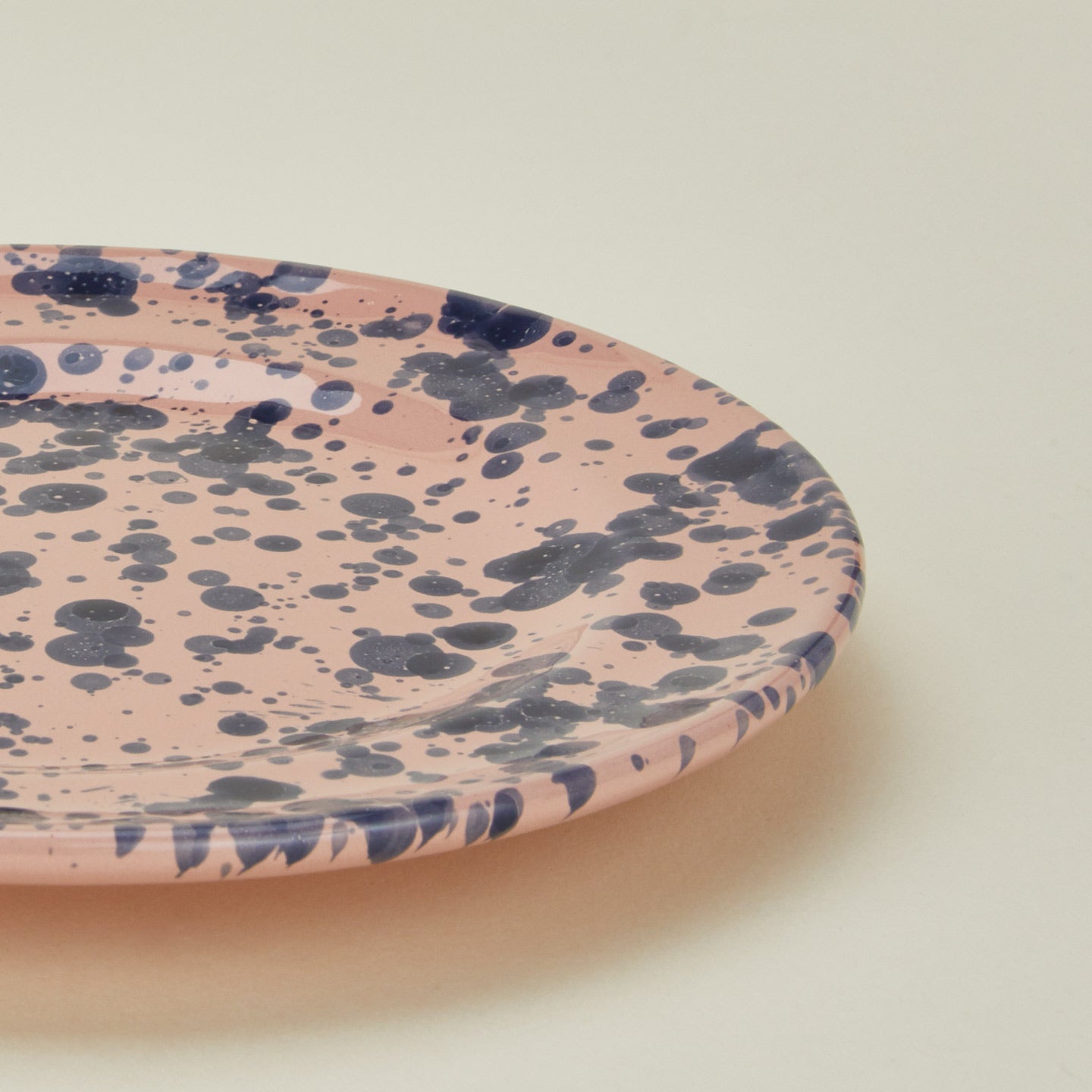 Splatter Salad Plate - Pink/Blue