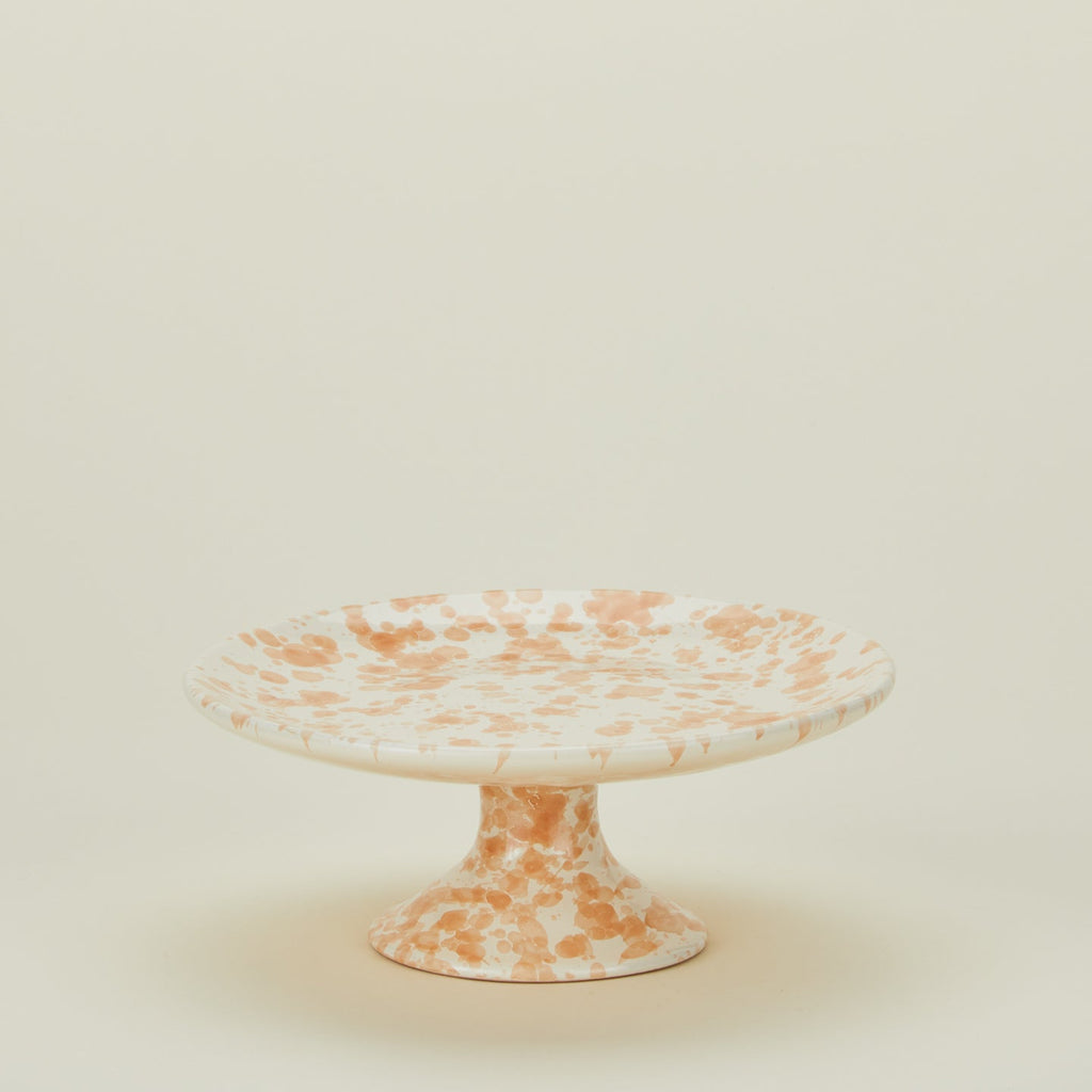 Splatter Cake Stand - Tan/Ivory