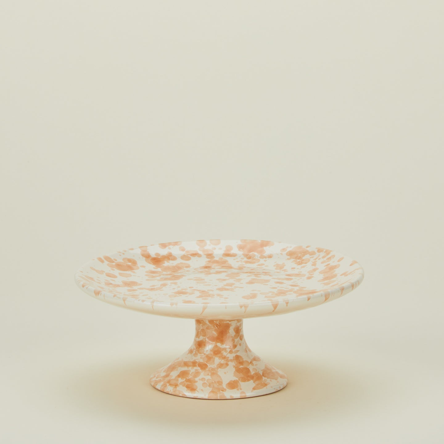 Splatter Cake Stand - Tan/Ivory